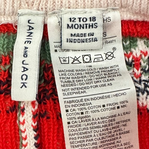 Janie and Jack Baby Girls Pants Strawberry Print Pink Knit Size‎ 12 18 Months - Picture 2 of 3